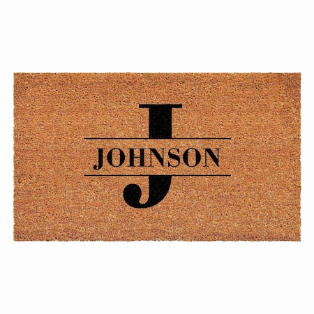 Calloway Mills Personalized Door Mat, Black, Natural, 24 in W x 36 in L 107692436